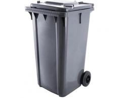 Bc-elec - GX-009B Poubelle extérieure 120 litres, conteneur à déchets 120L sur roues 48x55x94cm,