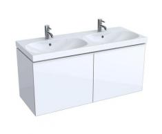 Geberit Acanto Meuble sous-lavabo 500613, 1190x535x476mm, Couleur (avant/corps): verre blanc /