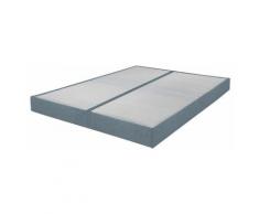 Ebac Literie - Sommier tapissier 80+80x200 Omega tissu baltique 18 lattes