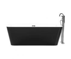 Baignoire îlot rectangulaire noire HASSEL