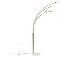 Lampadaire Design doré à 5 lumières - Sixties Marmo Qazqa Moderne, Design Luminaire interieur