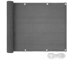 Canisse brise-vue pour balcon gris 75 cm - Gris