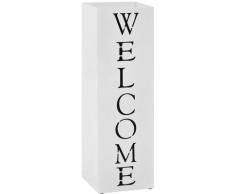 Vidaxl - Porte-parapluie Acier Welcome Blanc