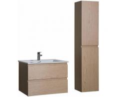 Ensemble Salle De Bain 60 Cm Meuble Sous-vasque + Colonne Sorrento