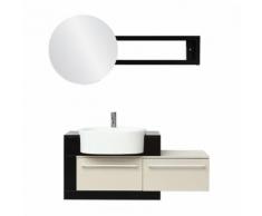 Meuble de salle de bain : vasque, meuble sous vasque et miroir MARLO