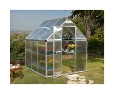 Serre de jardin MYTHOS 6x6 argent - 3.6m²
