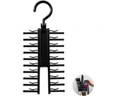 Porte-Cravates Porte-Cravate Réglable Organisateur de Porte-Cravates Cintre de Ceinture