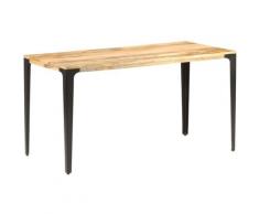Betterlife - Table de salle à manger 140x70x76 cm Bois de manguier massif3843-A
