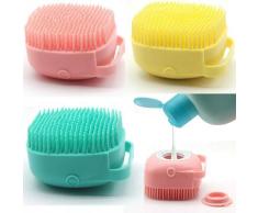 Bearsu - Laveur corporel avec distributeur de savon pour douche, 3