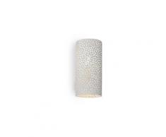 Applique murale vintage cylindrique en plâtre blanc - Mahou Qazqa Retro Luminaire interieur