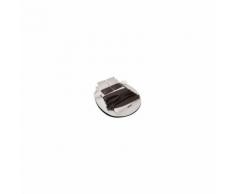 Lit Rond SONGE 3 - 180*200 cm Sommier Offert - Dessus : Blanc /Contour Bas : Noir - 180*200 cm