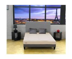 Matelas Futon Ecru Coton Couleur - Écru, Dimensions - 90 x 190 cm