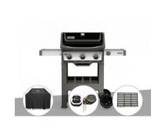 Barbecue gaz Weber Spirit II E-310 + plancha + Housse + Thermomètre iGrill 3 + 1/2 grille de cuisson