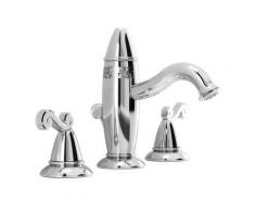 Mélangeur lavabo 3 trous Nobili Dubai DB00211/1 | Chromé - Vidage automatique 1'1/4