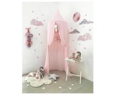 Ciel de lit pour enfants, en mousseline de soie, motif princesse, décoration de chambre pour bébé