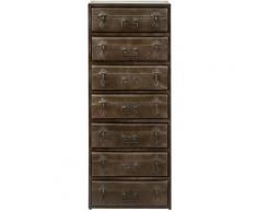 Chiffonnier industriel style Voyageur - Métal - Brown