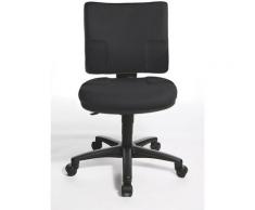 Topstar Chaise pivotante standard - contact permanent - noir, sans accoudoirs
