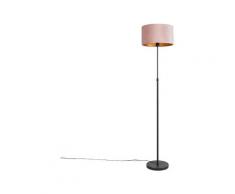 QAZQA parte fl - Lampadaire avec lampe de lecture Rustique - 1 lumière - H 1675 mm - Rose
