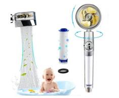 Gift - pommeau de douchette haute pression pommeau de douche helice à 360 ° pommeau de douche
