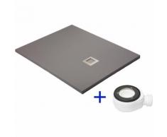 Receveur de douche extra plat QUARTZ Gris poussière Ral 7037 100X180