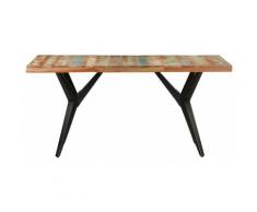 Table de salle à manger Bois de récupération massif 160x80x76cm
