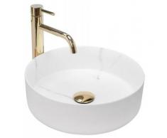 VASQUE À POSER LAVABO SAMI MARBLE MAT - Blanc - REA