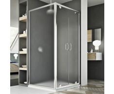 Cabine Douche 90x100 AP. 100 CM H185 stampato C modèle Sintesi Duo 2 Portillons