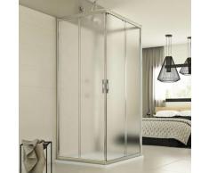 Cabine douche 3 côtés 90x75x90 CM H198 Opaque mod. Evolution Trio