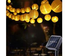 Guirlande Lumineuses Solaires Exterieur, 8M 30 LED Lampion Guirlande Solaire Exterieur Étanche,