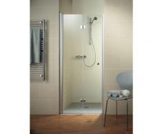 Porte de douche pivotante-pliante, verre 6 mm, profilé en aspect chromé, Garant, Schulte, 90 x 200