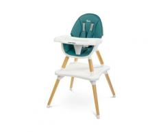 Caretero - TUVA Chaise haute évolutive en table et chaise Vert - Vert
