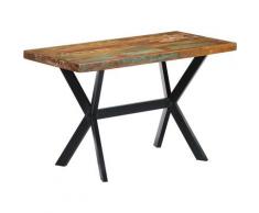 Topdeal VDTD13327_FR Table de salle à manger 160x60x75cm Bois de récupération massif