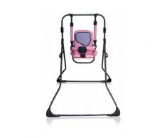 Balancelle berceau transat chaise haute 12m+ bébé enfant - Samba Plus 4en1 - Éléphant rose / Cadre
