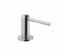 Distributeur de savon rond Schock Puck effet inox