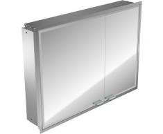 Emco asis prestige armoire de toilette lumineuse, modèle encastré, porte large à gauche, 815mm,