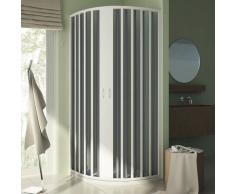 Cabine douche demi-circulaire 70x90 CM Rayons 38 H185 en Plastique pvc modèle Sharp ouverture