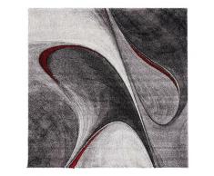 200x200 carre - UN AMOUR DE TAPIS - MADILA - carré - Tapis Moderne Design tapis Salon - Tapis Rouge