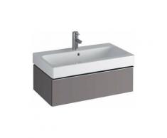 iCon Meuble sous-lavabo 840275 740x240x240x477 mm, Alpine poli brillant, Coloris: laqué au platine