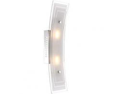 Éclairage applique plafonnier DEL 10W luminaire plafond mural lampe chrome verre