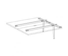 Certeo - Table de réunion Yunique | Extensible | HxLxP 740 x 1600 x 1594 mm | Extension double |