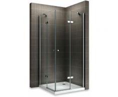 MAYA Cabine de douche H 180 cm en verre transparent 70x80 cm