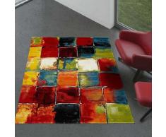 140x140 carre - UN AMOUR DE TAPIS - BELO 2 - Tapis Moderne Design tapis Salon - Tapis multicolor