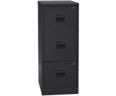 Bisley Home Classeur pour dossiers suspendus PFA, 3 tiroirs, noir | PFA3F633