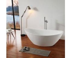 Baignoire îlot ovale en acrylique BELLAGIO blanc,180x86cm