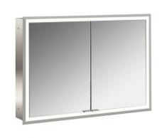 Emco asis prime Armoire lumineuse de toilette, modèle encastré, 2 portes, 1000mm, Exécution: