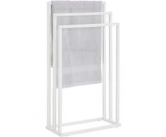 Porte-serviettes sur pied KUNO portant pour vêtements et linge de salle de bain avec 3 niveaux
