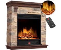 Kesser - ® Cheminée électrique foyer électrique - Cheminée électrique avec effet de flammes LED 3D,