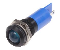 Rs Pro - Voyant Bleu dia. 14.5mm, 240V, IP40 ( Prix pour 1 )
