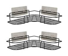 Lot de 2 Étagère Angle Douche Sans Percage, Etagere Salle de Bain, Porte Savon Douche Inox Pour