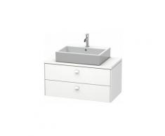 Duravit Brioso, meuble sous-vasque pour console compact 92,0 x 48, cm, 2 tiroirs, avec découpe pour